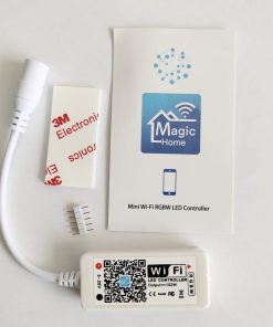 Controlador LED Wifi Magic Home 3 LED-Wifi-RGB-RGBW-controlador-DC12V-MIni-Wifi-RGBW-LED-controlador-Iphone-Ipad-IOS-Android-Tel