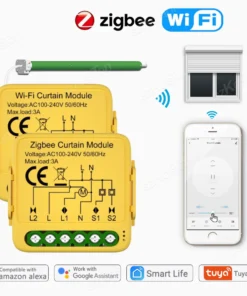 Tuya ZigBee Cortina Inteligente Alexa