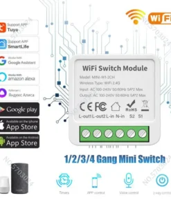 Interruptor WiFi Tuya 2Vías Mini
