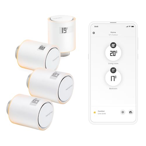 Netatmo 4 Cabezales Termostáticos Inteligentes Netatmo 4 Cabezales Termostáticos Inteligentes