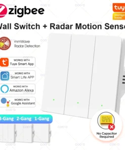 Interruptor Tuya ZigBee sensor radar