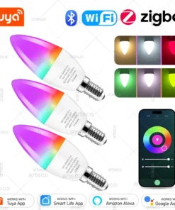 Bombilla Tuya E14 RGBW Zigbee