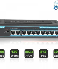 TEROW 10Port Gigabit PoE Switch