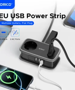 ORICO Regleta 8Tomas 5USB Blanco