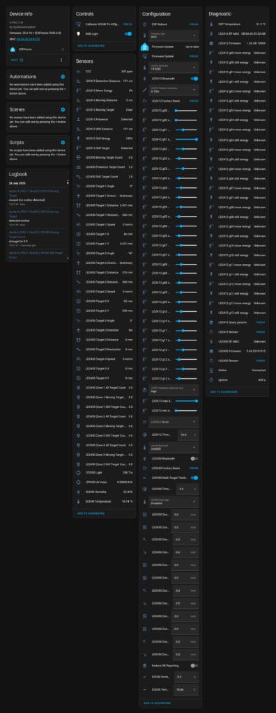 Revisión del Apollo R PRO-1 4 Entidades en Home Assistant