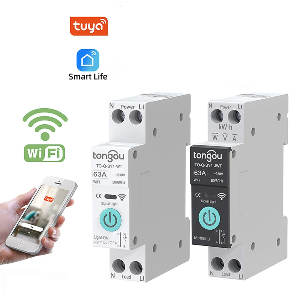 Sad2d914099274e6e96f19d7f37d7774bc.webp TUYA WiFi Interruptor 63A Inteligente