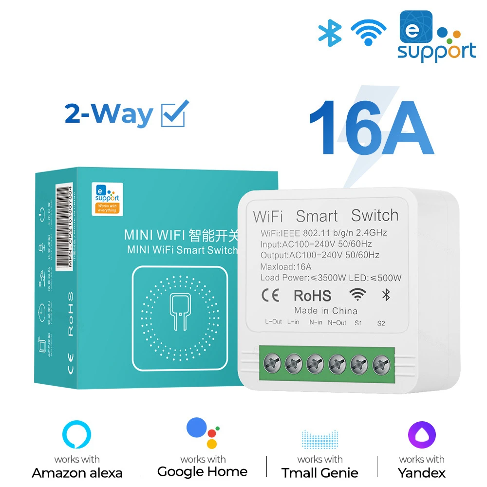 eWeLink Miniinterruptor WiFi 16A Miniinterruptor eWeLink Miniinterruptor WiFi 16A Miniinterruptor