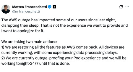 La caída de AWS afectó hogares La caída de AWS afectó hogares