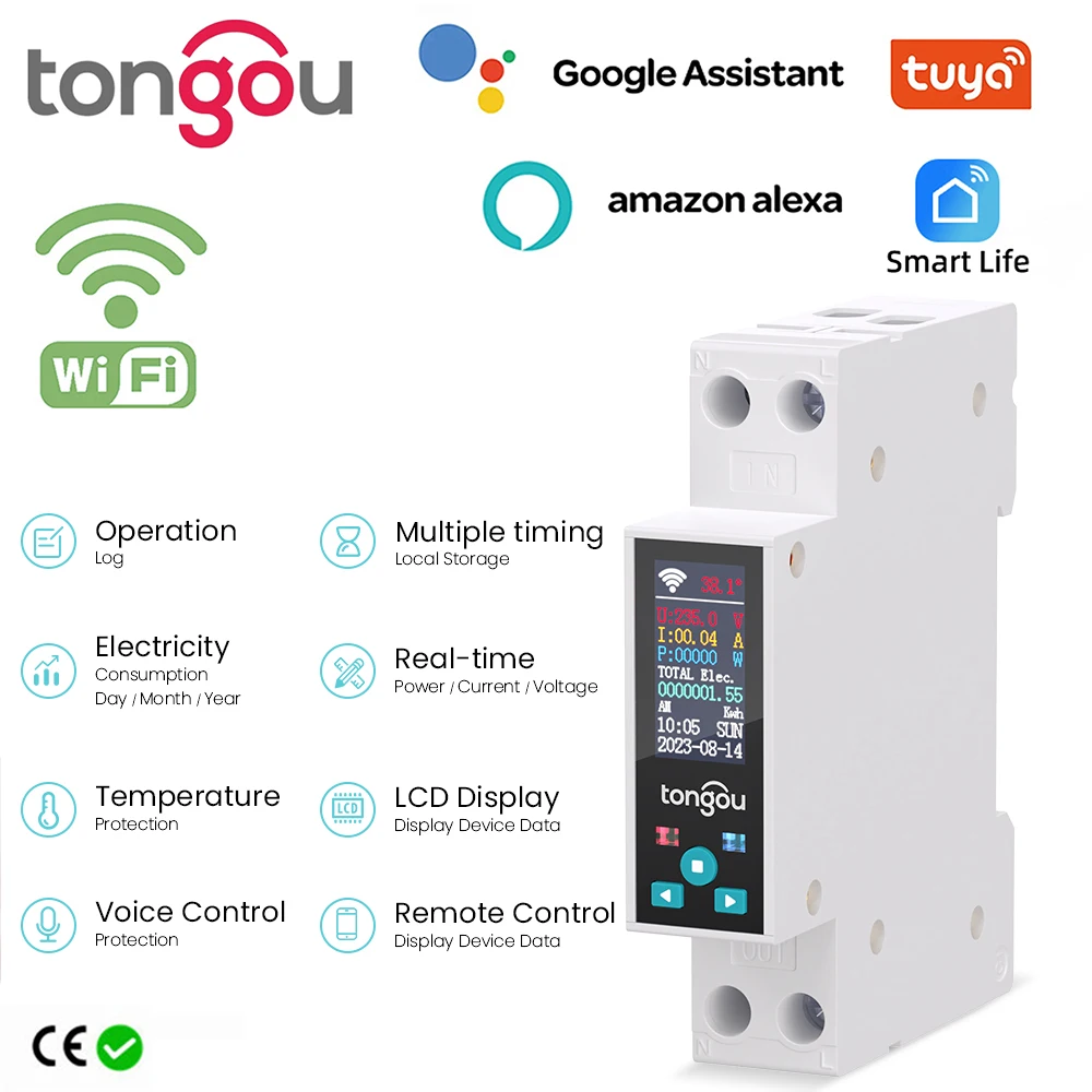 Tuya WiFi Disyuntor 50A Smart Tuya WiFi Disyuntor 50A Smart