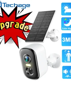 Techage Solar 3MP Alexa Cámara