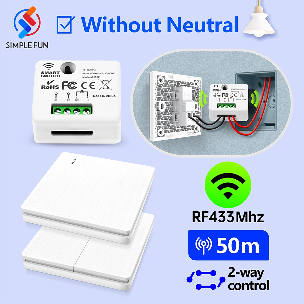Sfc7d864d82a04e72bda30bf38581815al.webp Interruptor RF 433Mhz 220V Interruptor