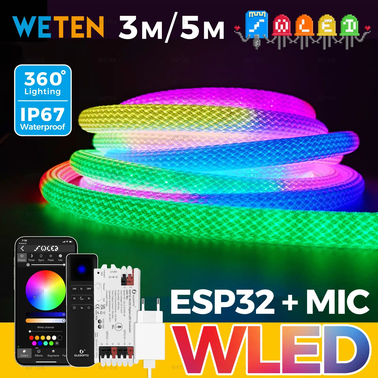 Sfd532f64e1bb4007bde132a66057204bj.webp WLED Neon 360 RGBIC Alexa
