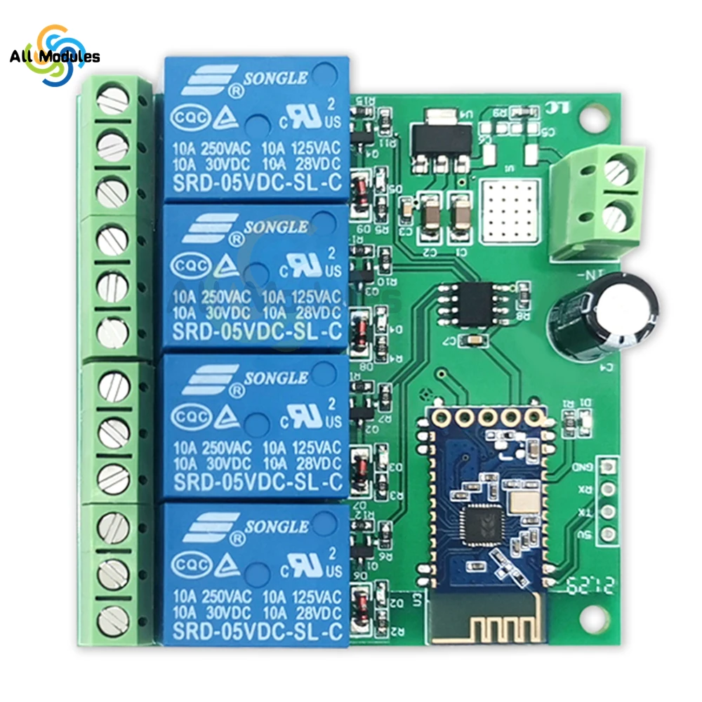 Sa2c463f1d18f4ec1bcd1b368fdc7b57bl.webp JESSINIE WiFi 5V Relay Relé