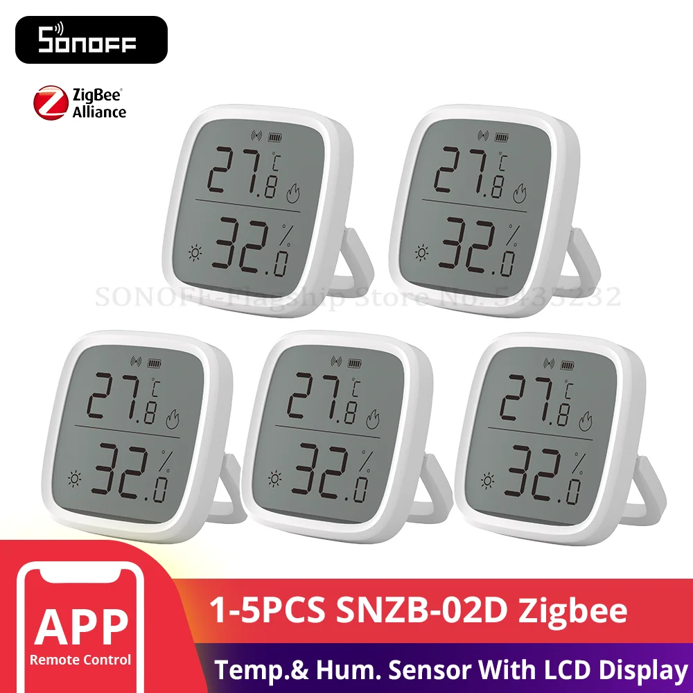 SONOFF SNZB02D Sensor Temperatura Humedad SONOFF SNZB02D Sensor Temperatura Humedad