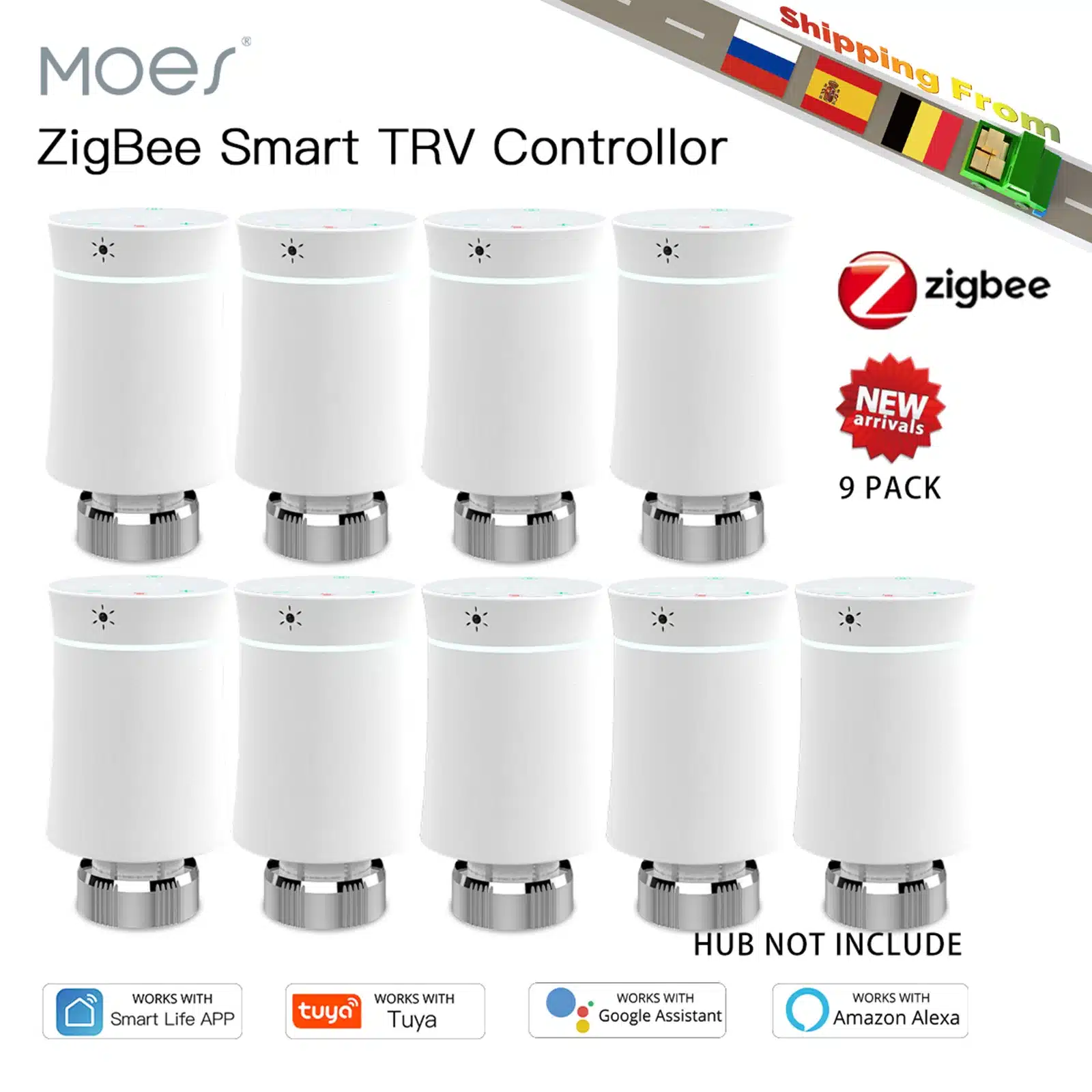 MOES ZigBee30 TRV Tuya MOES MOES ZigBee30 TRV Tuya MOES
