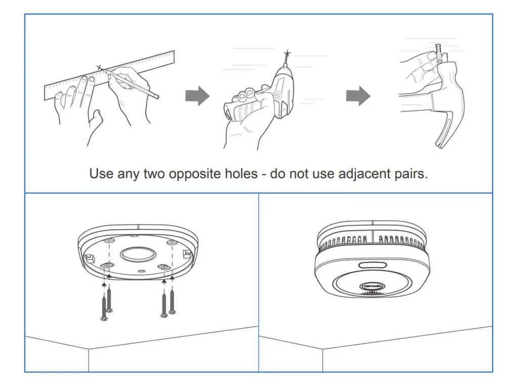 Sensereo MS-1 Matter-over-Thread Smoke Alarm Review by SmartHomeScene: Installation