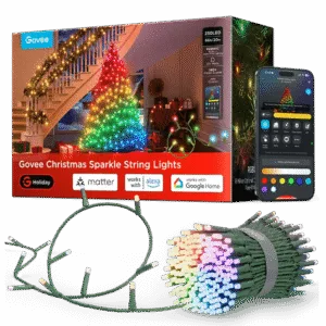 Luces de Cadena Brillantes Govee Mejores Luces de Navidad Solo Locales para Home Assistant: Luces de Cadena Brillantes Govee