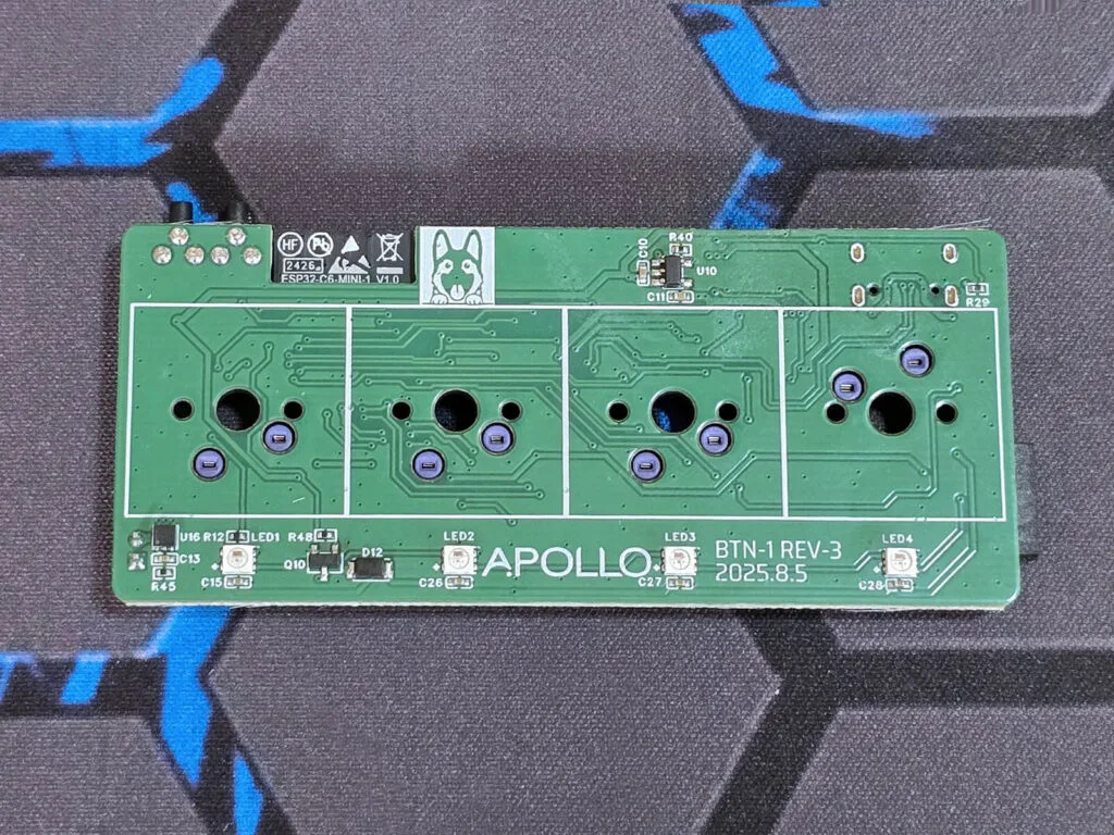 Revisión Apollo Macro Deck 17 Apollo Automation BTN-1 Macro Deck Review: PCB Top