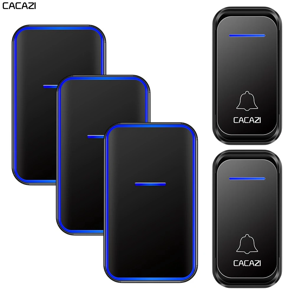 HTB1EfcQa8Cw3KVjSZFuq6AAOpXaf.webp CACAZI Timbre Inalámbrico Impermeable 300M