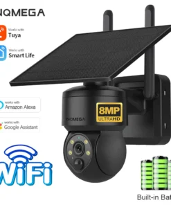 INQMEGA 8MP Solar Alexa Cámara