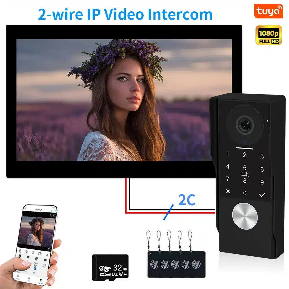 S14cf57f87fca42f48590f193b55abd86s.webp Videoportero Tuya WiFi 1080P Metálico