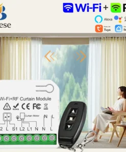 Tuya WiFi RF433Mhz Cortina Controlador