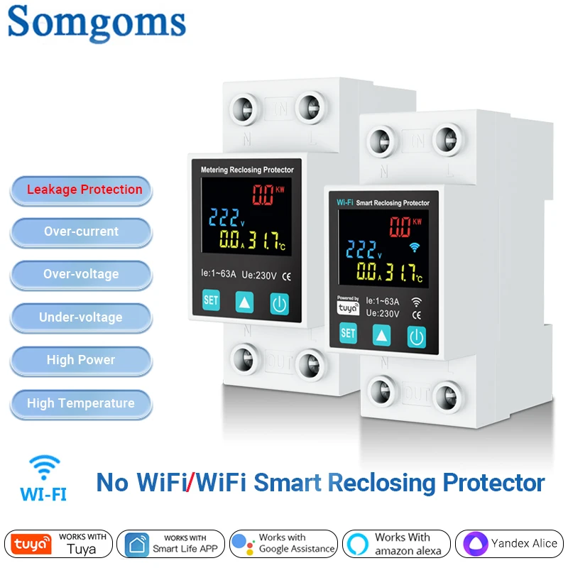 SmartLife TUYA 63A Protector WiFi SmartLife TUYA 63A Protector WiFi
