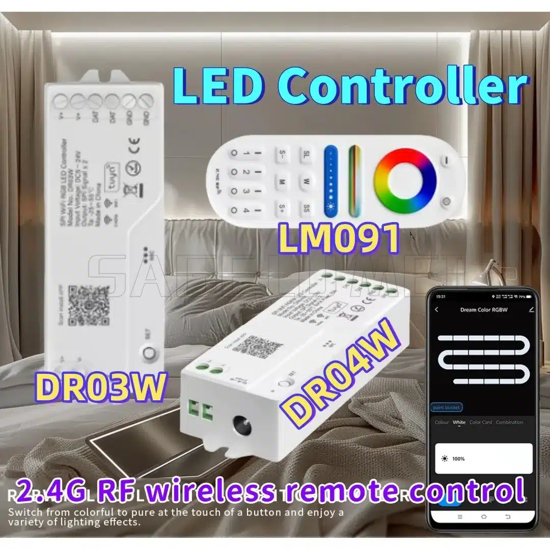 S88c6ac568aa44999b4147198b1af9eaas.webp Controlador BTFLIGHTING DR03W Alexa Controlador