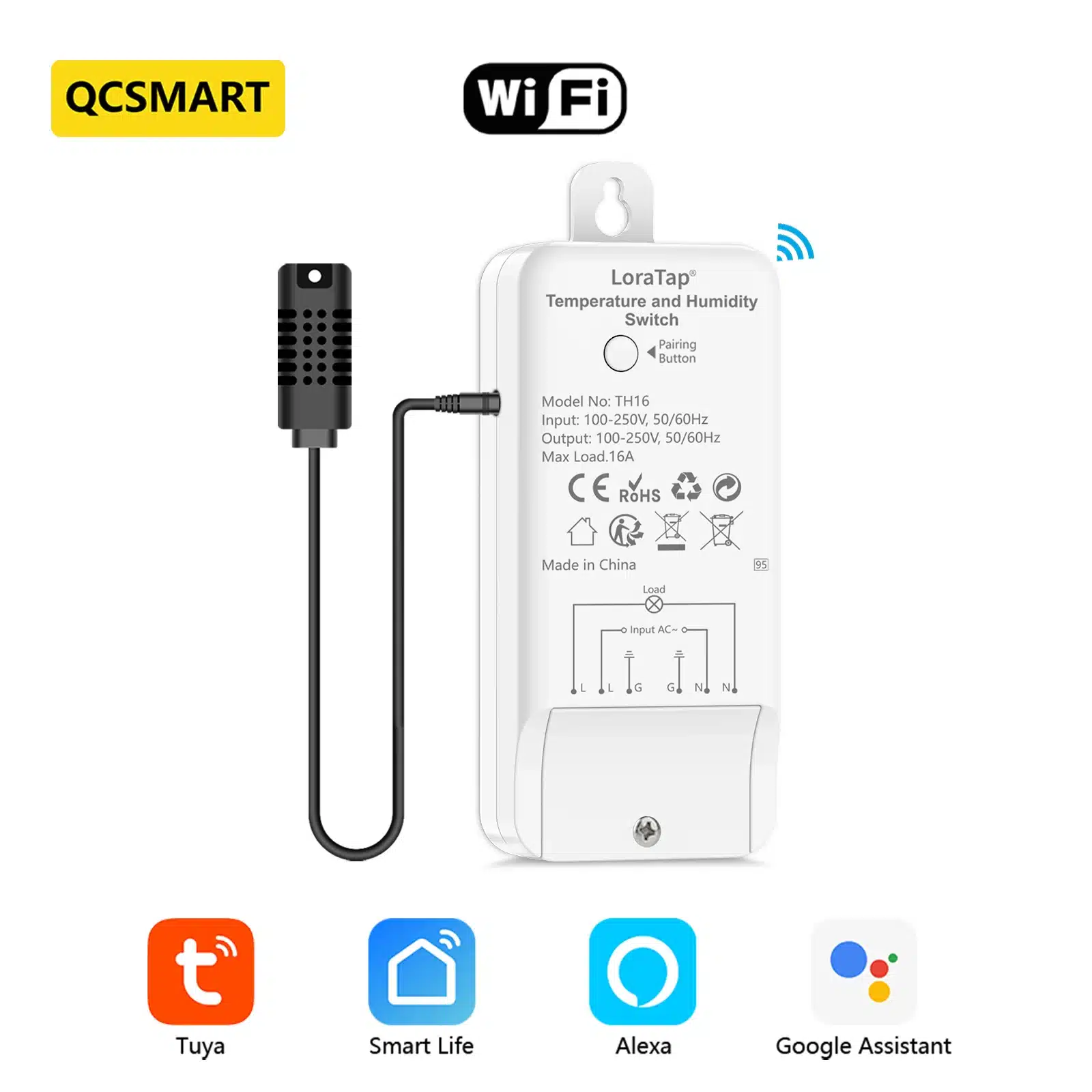 Sb2de8f2f3a2541cfb7b71d20efd5820cz.webp Tuya Smart WiFi Sensor LCD
