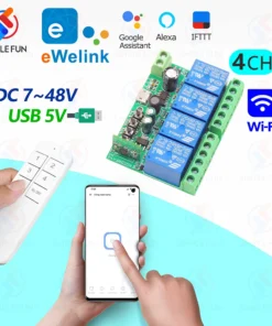 Ewelink WiFi 4 Canales Garaje