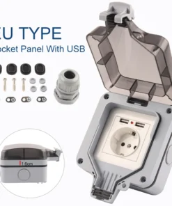 Enchufe Exterior USB IP66 Leroy