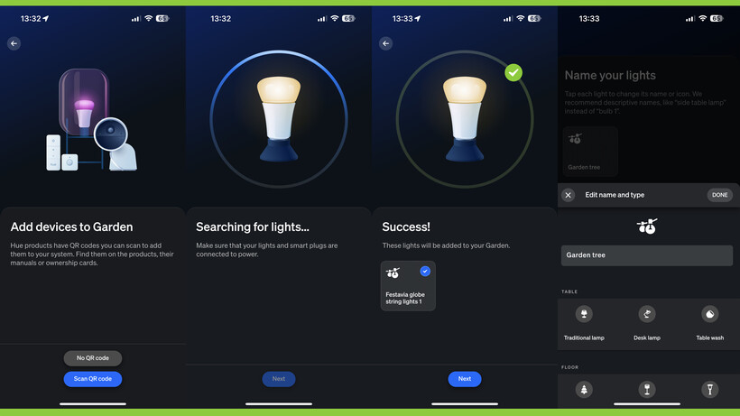 Análisis Luces Philips Hue 11 Instalación de las Luces de Exterior Philips Hue Festavia Globe a través de la app.
