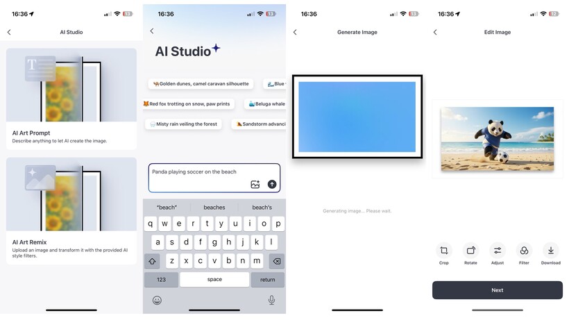 Revisión Marco Arte IA 6 App AI Studio del Marco de Arte IA SwitchBot