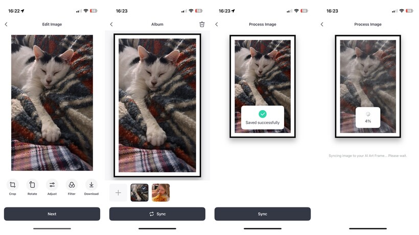 Revisión Marco Arte IA 5 Selección de fotos en la app del Marco de Arte IA SwitchBot
