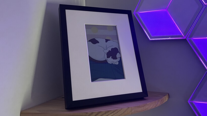 Revisión Marco Arte IA 8 Marco Arte IA SwitchBot mostrando una imagen de IA