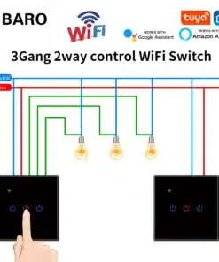 UBARO Interruptor Táctil Alexa Wifi