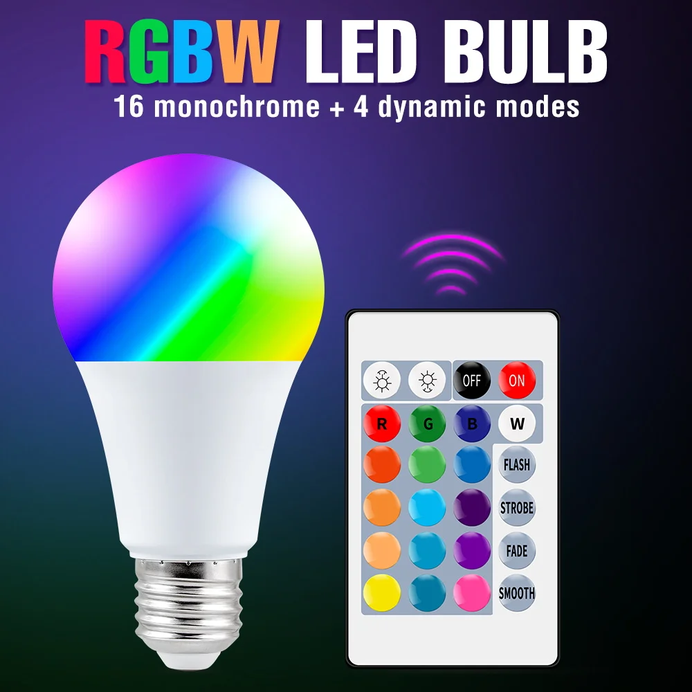 Hc1328dd4d8844a3ca3e411757fdb033cU.webp Hama E27 10W RGBCCT Inteligente