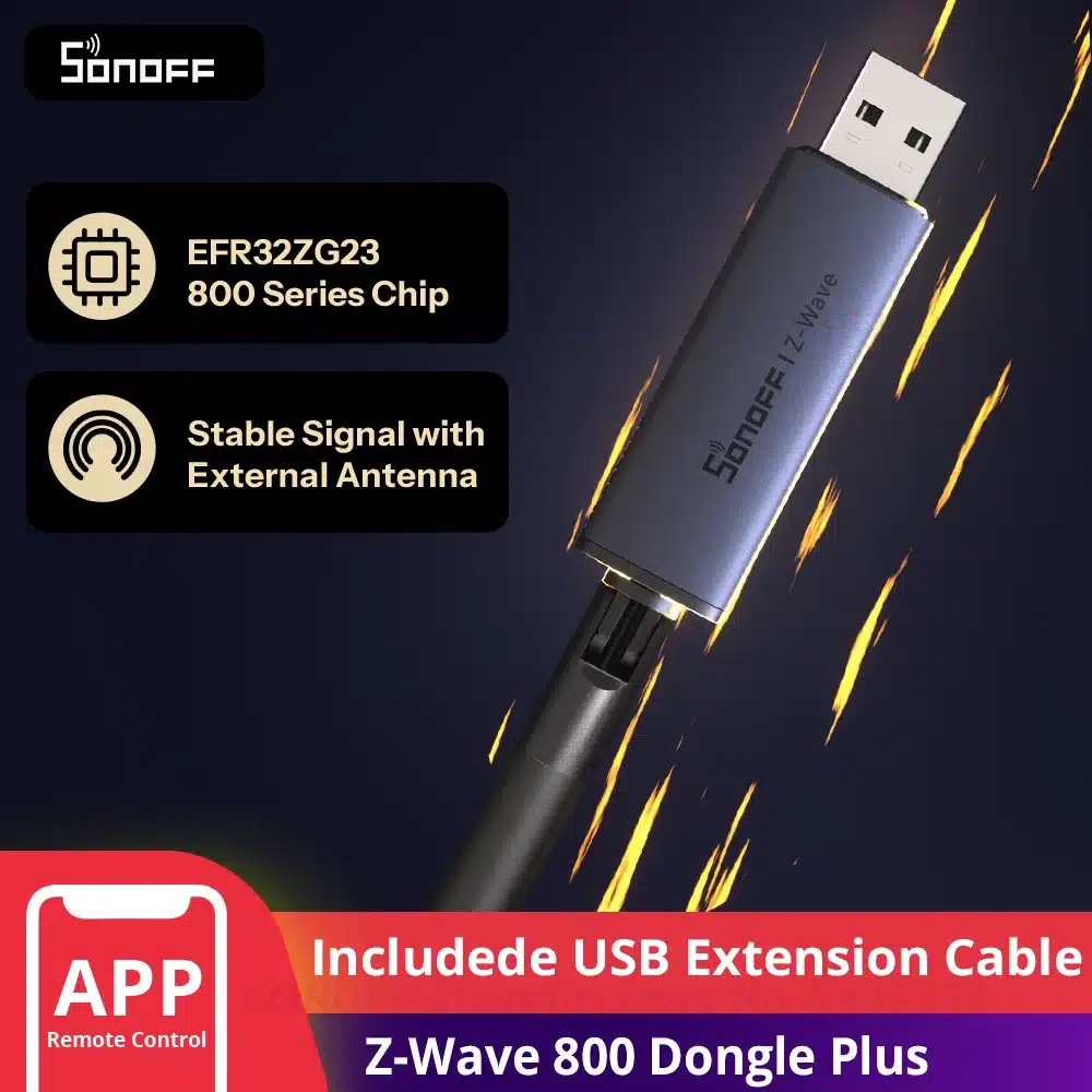 S2fb7d1c78c9345e9b258c6e286710596u.webp SONOFF DonglePZG23 ZWave 800 USB