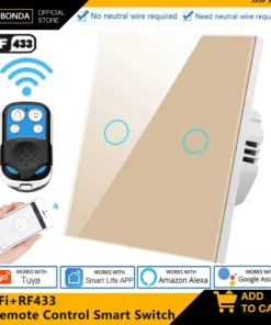 Tuya EU WiFi RF433 Interruptor
