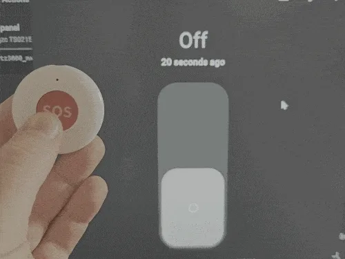 Revisión Botón Inteligente Zigbee 18 Tuya Zigbee SOS Smart Button GIF