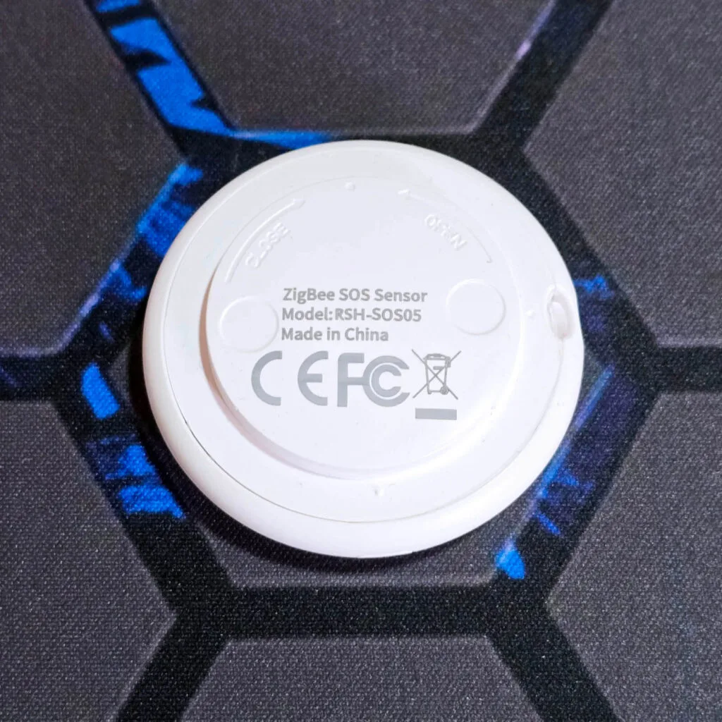 Revisión Botón Inteligente Zigbee 6 Tuya Zigbee SOS Smart Button Review Top View