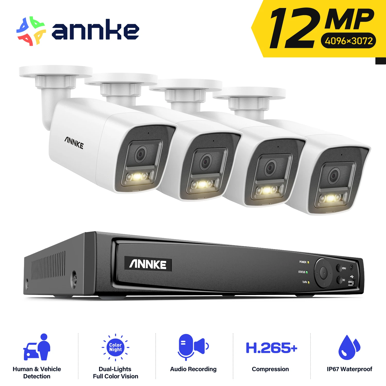 ANNKE 4K Sistema Videovigilancia 8CH ANNKE 4K Sistema Videovigilancia 8CH