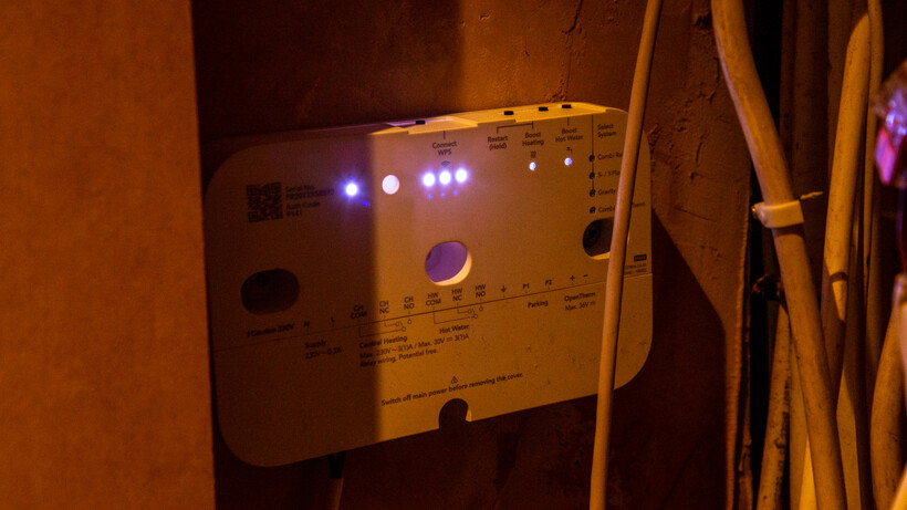 Tado X: Ambient Review 3 Programador Tado X instalado
