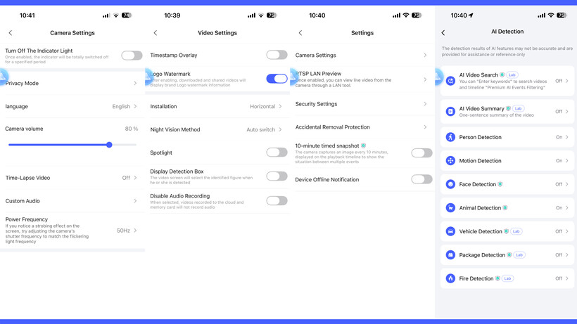 Reseña Cámara Aqara G100 21 Configuración de la app de la Aqara Camera G100