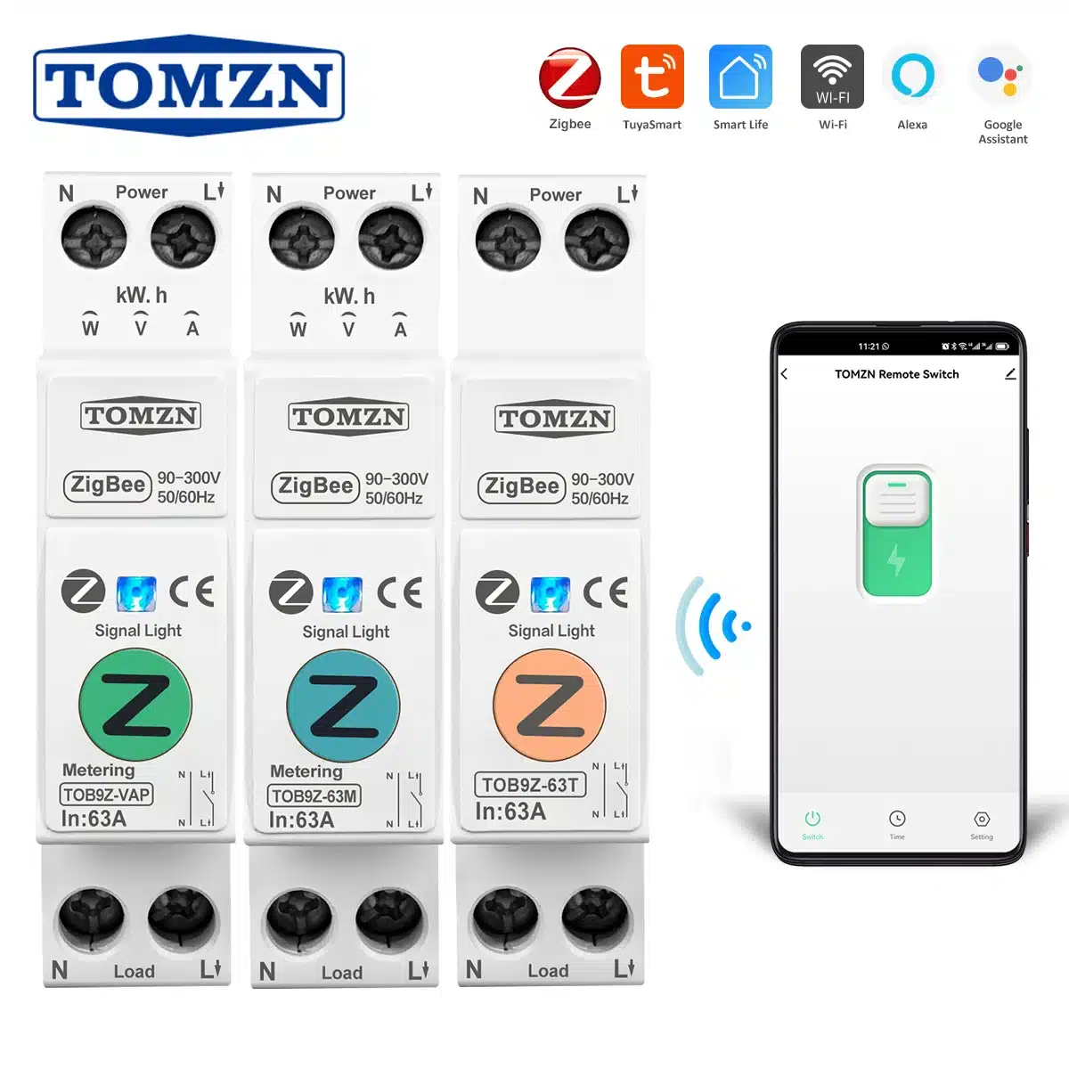 TOMZN 63A Interruptor Inteligente TOMZN 63A Interruptor Inteligente