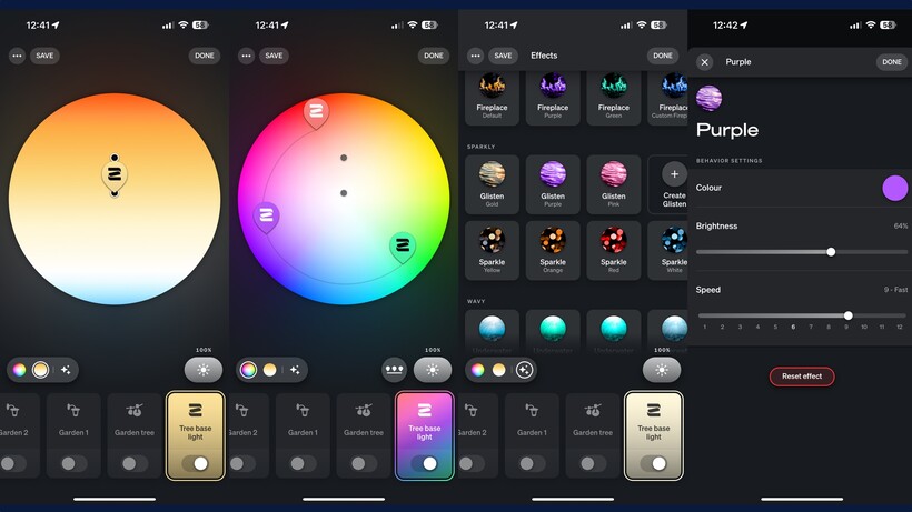 Análisis Tira LED Exterior Philips 15 Ajuste de color en la app Hue para la tira LED exterior Philips Hue Neon