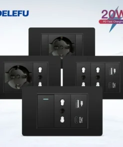 DELEFU negro Tuya Wifi Pack