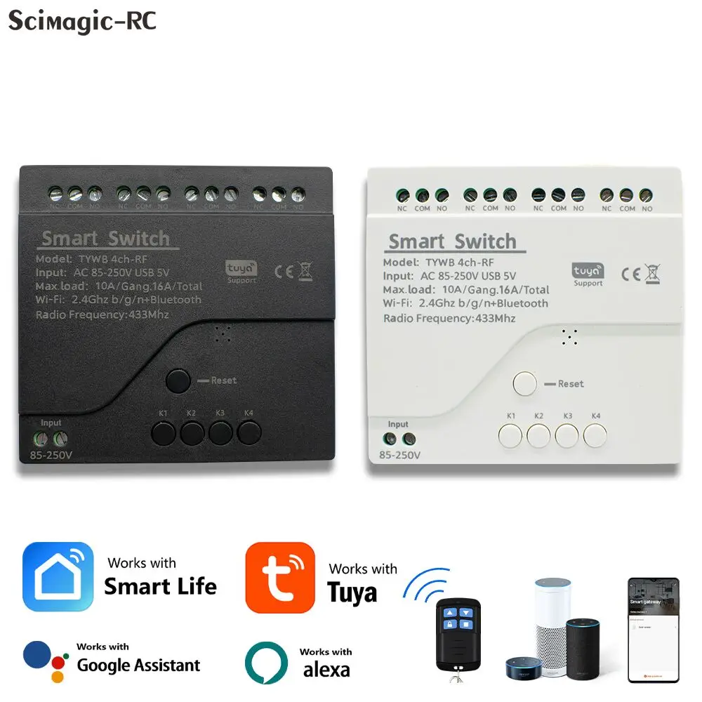 Módulo Tuya 4 Canales Wifi Módulo Tuya 4 Canales Wifi
