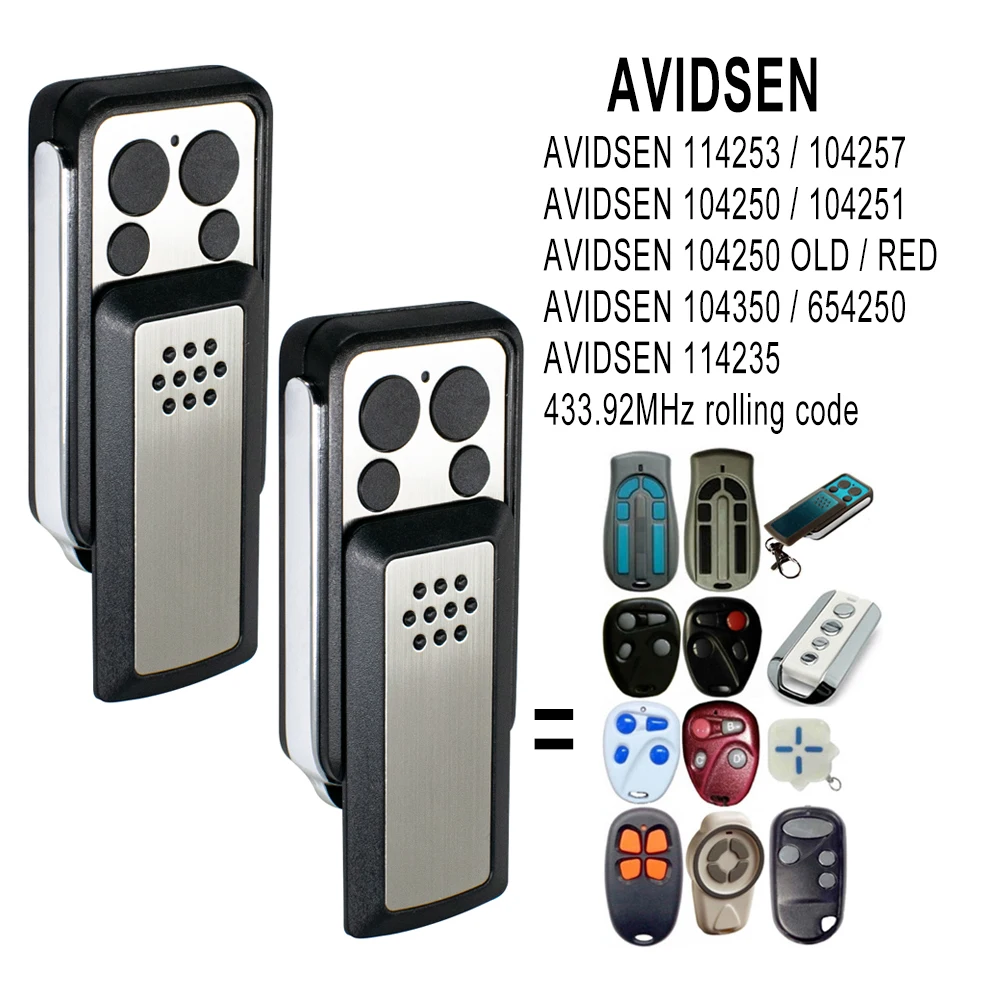 S4d88f53be3674b93bc35c12cfe9c936c9.webp AVIDSEN Mando Garaje 43392 MHz