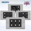 DELEFU Negro Acero Inoxidable